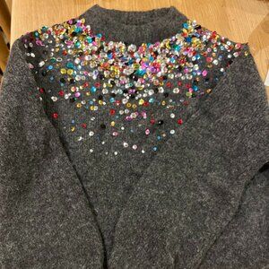 Zara Sequin Sweater S